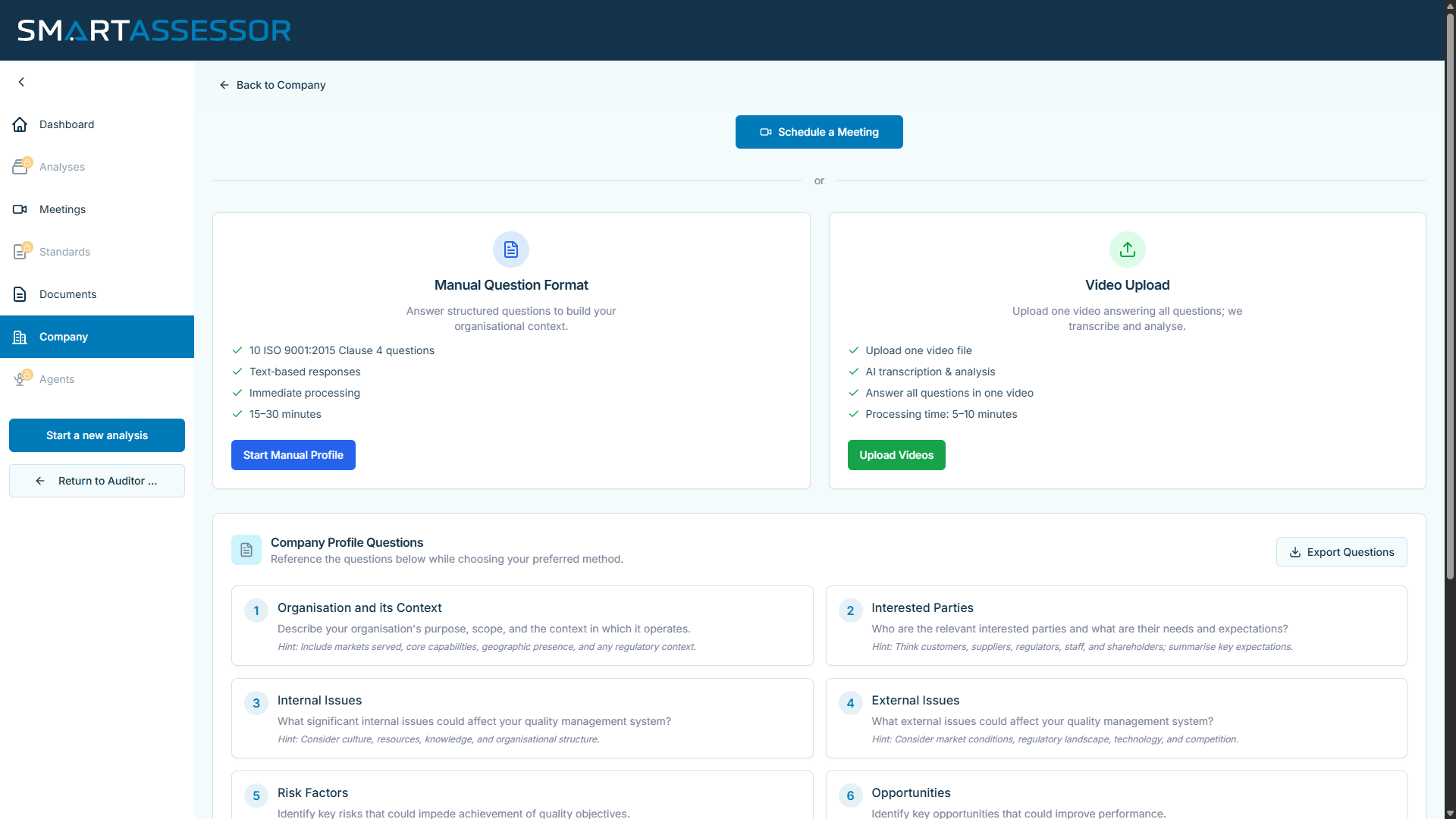 Profile Creation Screen